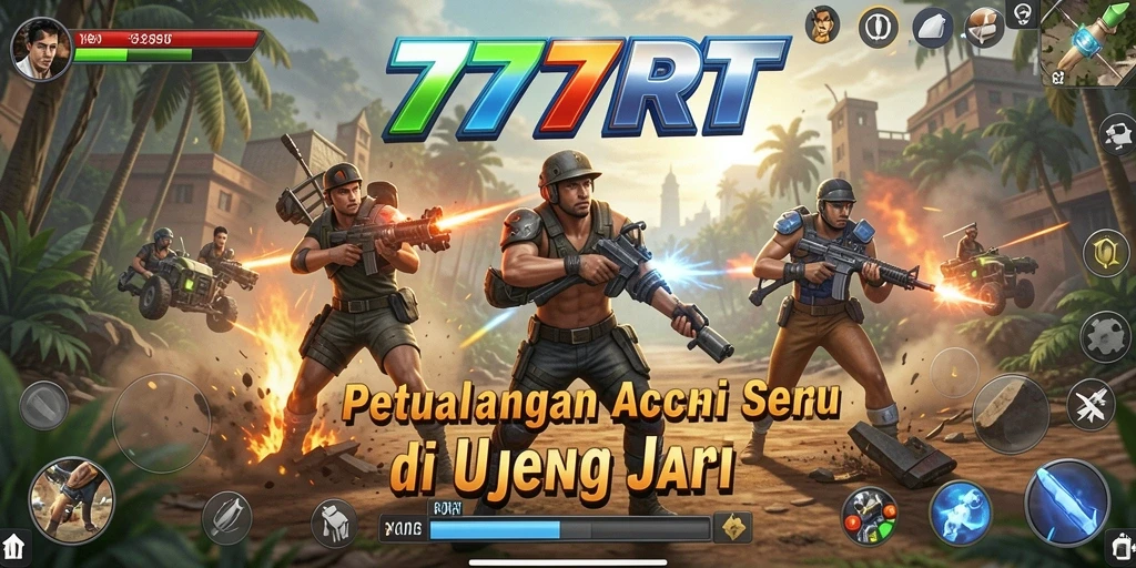 Tampilan gameplay seru 777RT dengan aksi mendebarkan.