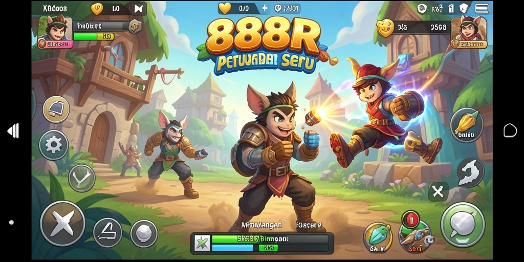 Gameplay seru di 888R dengan rintangan menarik.