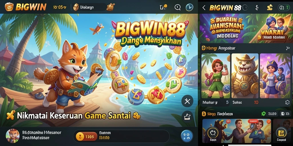 Screenshot utama BIGWIN88 menampilkan gameplay yang seru dan interaktif.