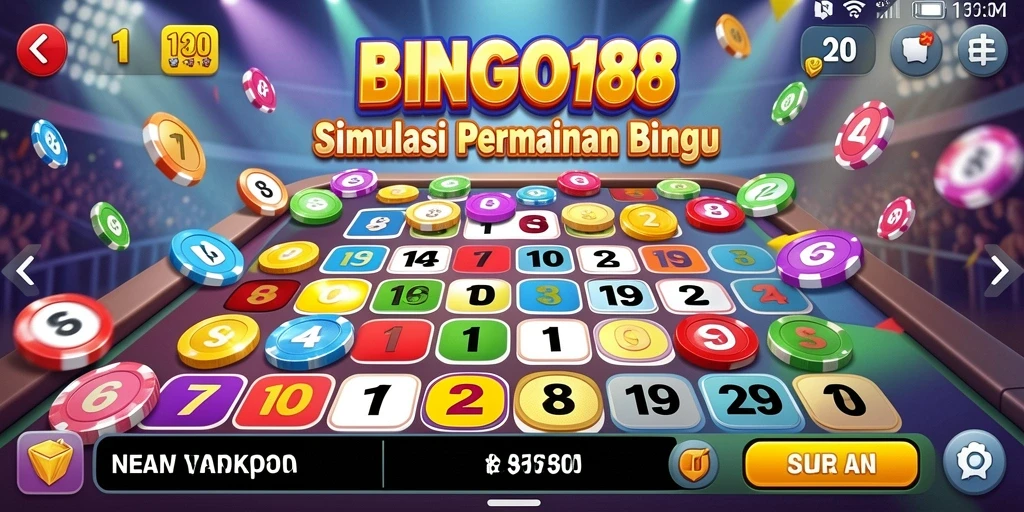 Screenshot gameplay BINGO188 menampilkan momen seru dalam permainan bingo.