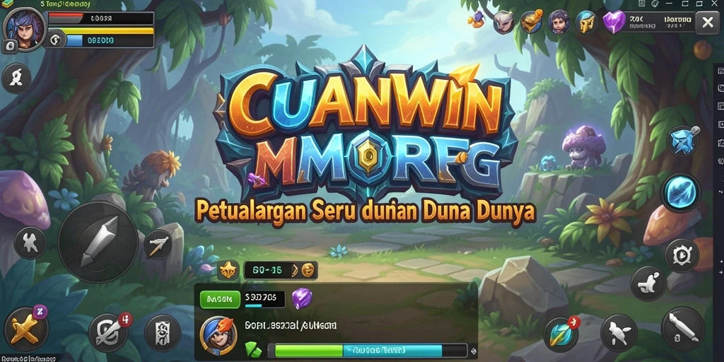 Tampilan gameplay menakjubkan dari CUANWIN dengan petualangan seru.