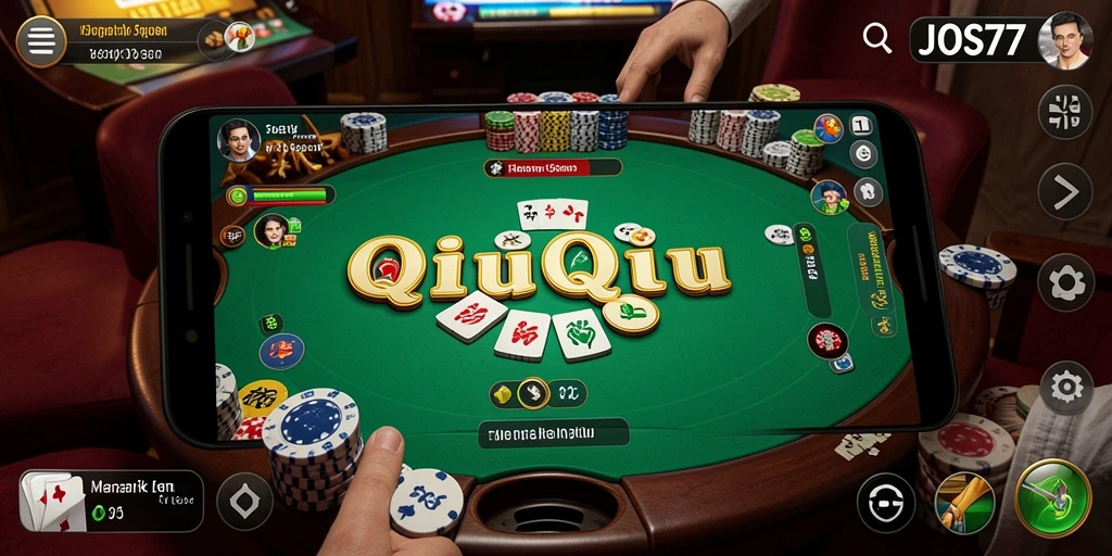 Tampilan gameplay <strong>JOS77</strong> yang seru dalam permainan QiuQiu.