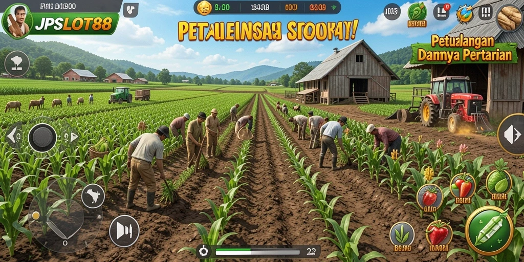 Tangkapan layar utama JPSLOT88 menampilkan kebun yang hijau dan beragam tanaman yang tumbuh.