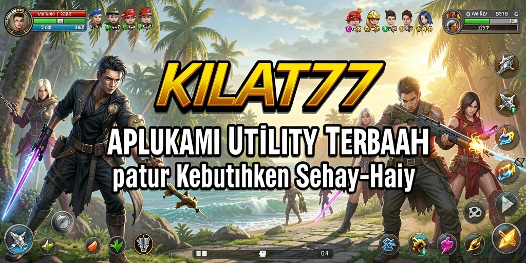 Tampilan utama KILAT77 dengan fitur utilitas yang lengkap dan mudah digunakan.