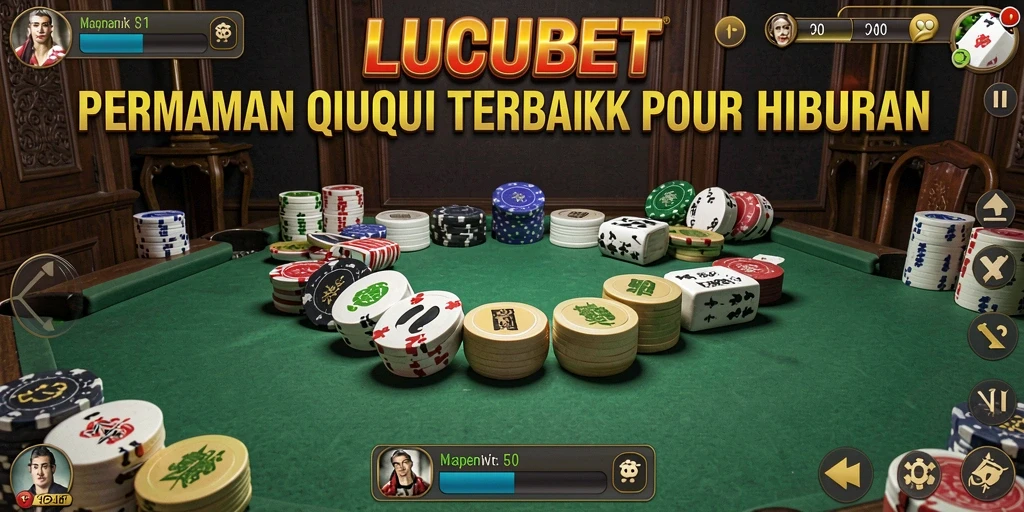 Screenshot LUCUBET menampilkan momen seru dalam permainan QiuQiu.