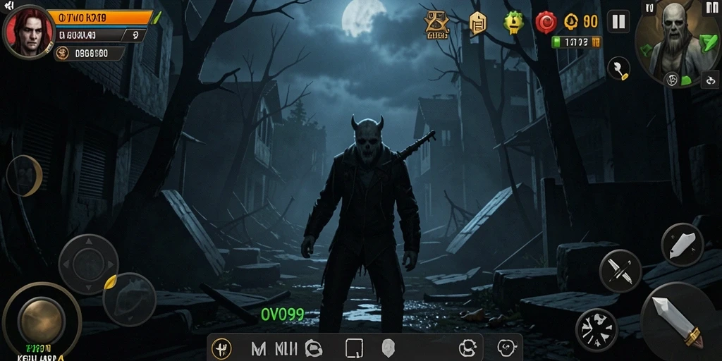 Tampilan menakutkan dari gameplay <strong>OVO99</strong> yang atmosferik dan menyeramkan.