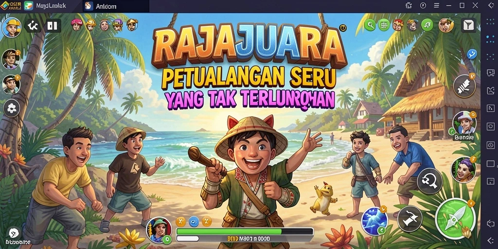 Tampilan gameplay RAJAJUARA saat menjelajahi dunia petualangan yang menakjubkan.
