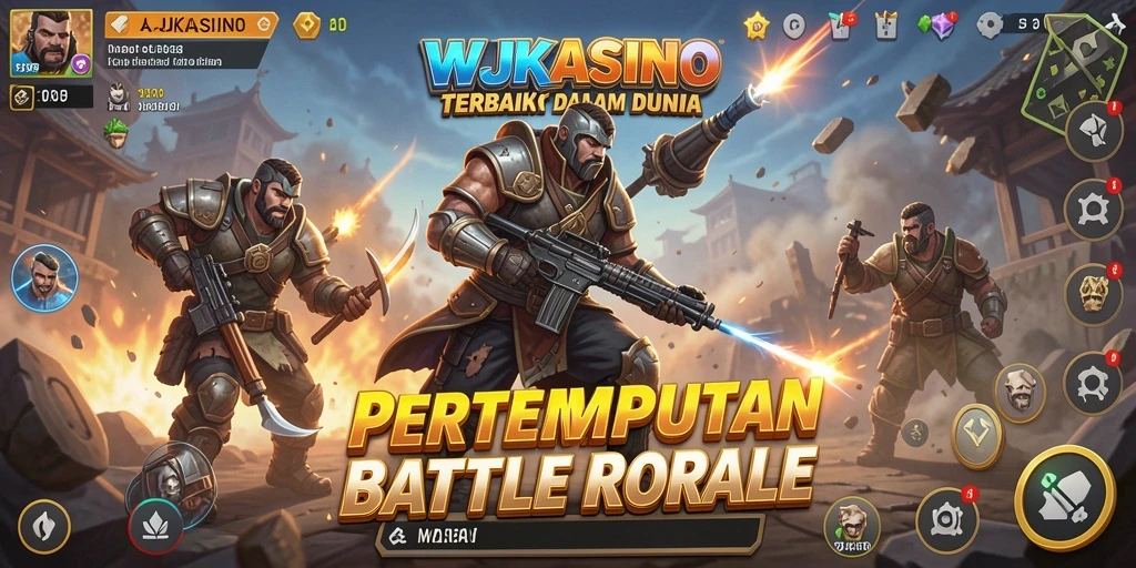 Tampilan gameplay seru di WJKASINO dengan pertempuran memukau