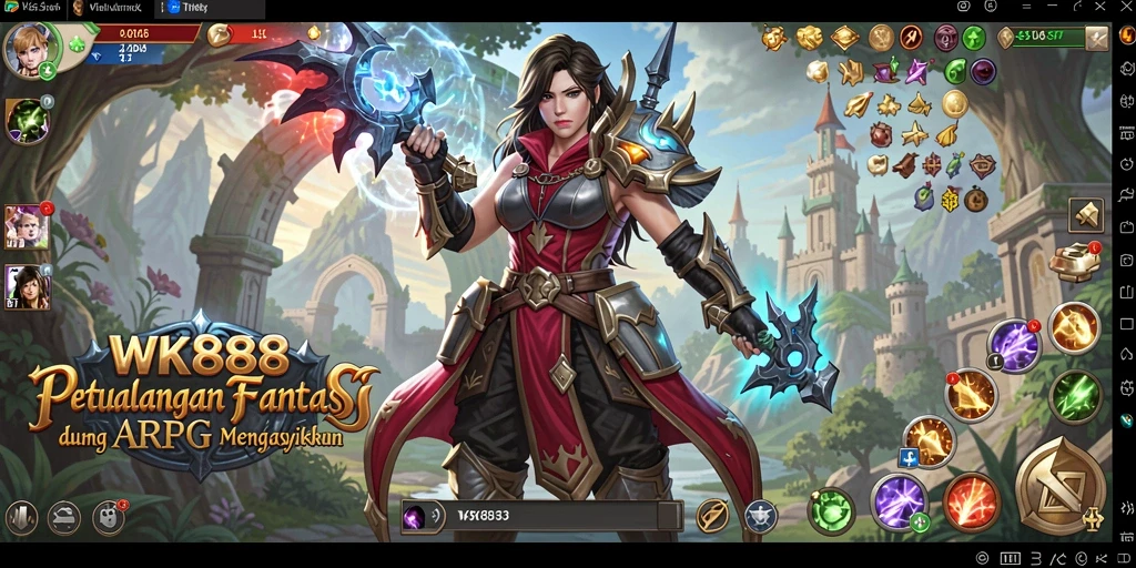 Tampilan gameplay seru di dunia fantastis WK888.