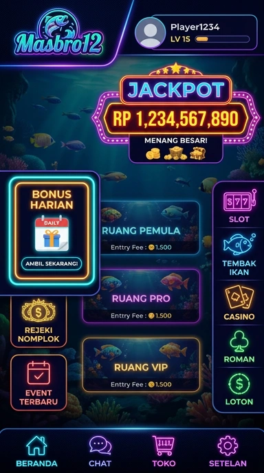 Tampilan beranda masbro12 yang sederhana dan informatif.
